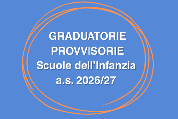 Graduatorie provvisorie scuola d'infanzia a.s. 2026/27