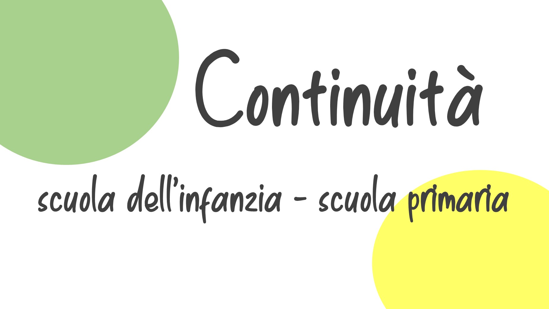continuita infanzia primaria